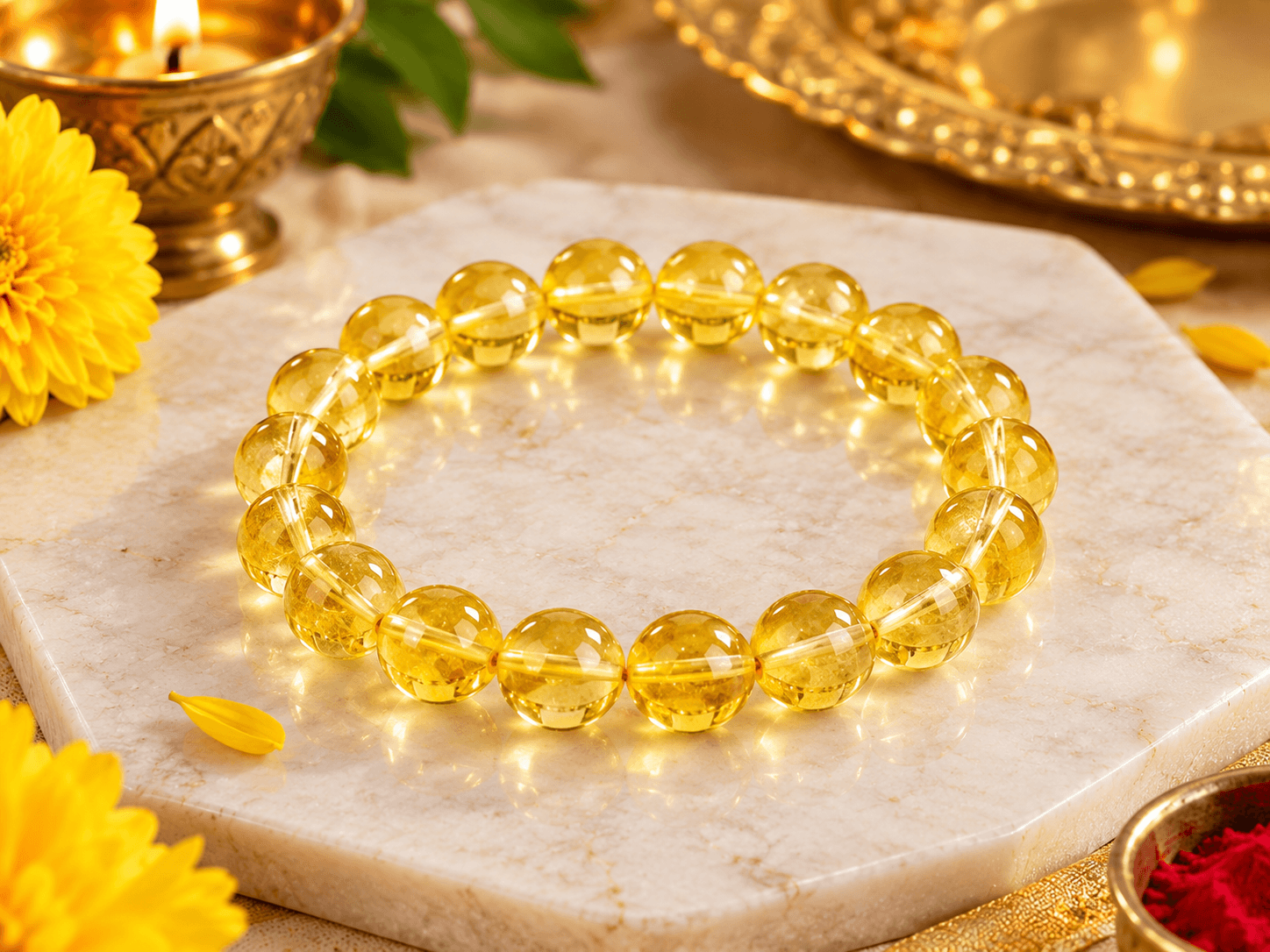 Citrine Bracelet for Wealth, Success & Positive Energy