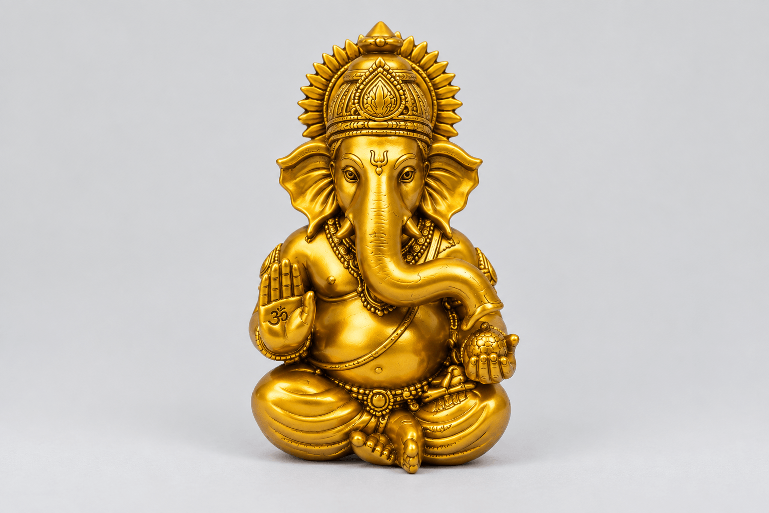 Gold Ganesha Idol – Lord Ganesh Murti for Home & Puja